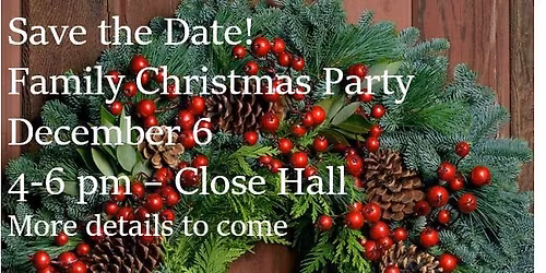 Save the Date - Family Christmas Party