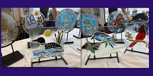 8\u201d Glass Panel with Stand $35