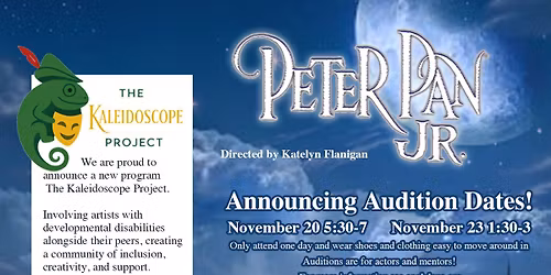 Peter Pan Jr. Auditions at Engle Lane Theatre