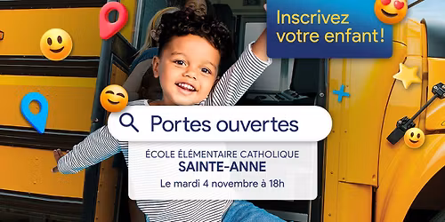 Soir\u00e9e portes ouvertes \u00e0 l'\u00c9\u00c9C Sainte-Anne \u00e0 Milton