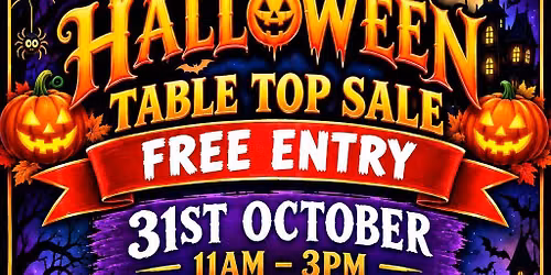Halloween Table Top Sale Fayre