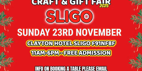 SLIGO Winter Craft & Gift Fair 2025 - FREE ENTRY