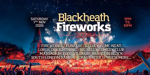 Blackheath Fireworks 2026