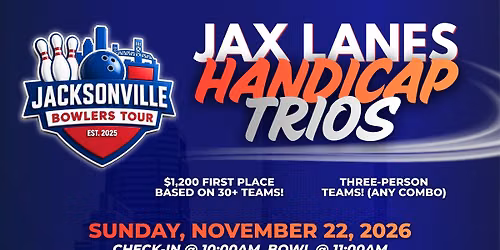 JAX LANES HANDICAP TRIOS - November 22nd