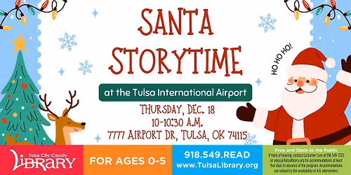 Santa Storytime at the Airport!