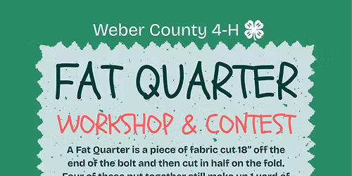 Fat Quarter Workshop & Contest