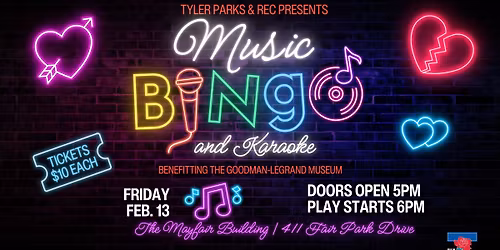 Mayfair Music Bingo: Valentine's Edition