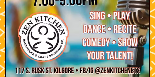 Open Mic Night at Zen Kitchen! \ud83c\udfa4