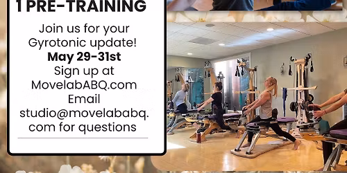 Gyrotonic\u00ae Level 2 Program 1 Pre-Training