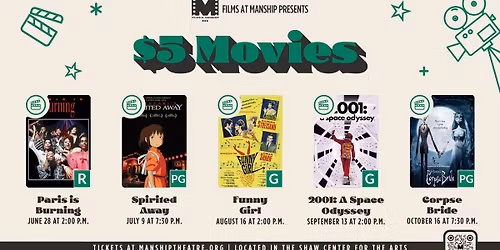 $5 Movies at Manship Theatre