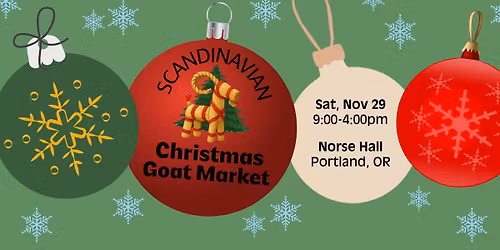 Scandinavian Christmas Goat Market