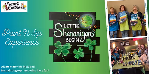 Tampa Paint Party \u2013 Shenanigans Wood Sign