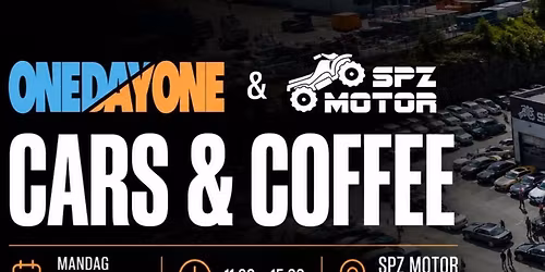 Cars & Coffee med Onedayone og Spz Dekk & Motor