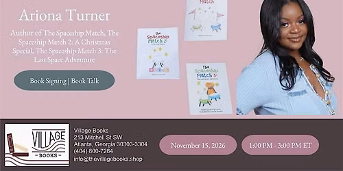 Book Signing with Ariona Turner