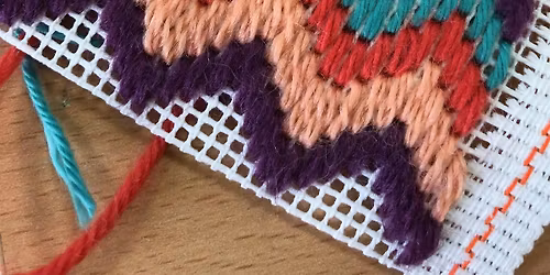 Bargello (tapestry embroidery) MORNING with Kim Searle
