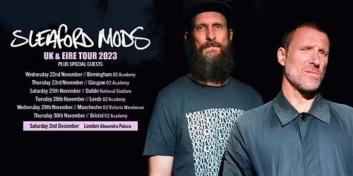 Sleaford Mods Manchester Tickets