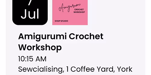 Amigurumi Crochet Workshop - Make a Cute Bee!