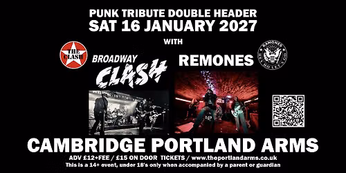 Remones v Broadway Clash - Punk Tribute Double Header - Portland Arms Cambridge