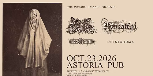 KOSTNAT\u00caN\u00cd And LIMINAL SHROUD With Guests: XIPHOID DEMENTIA And INFINEXHUMA. October 23 @ Astoria