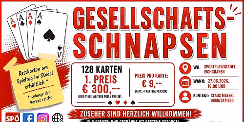 Gesellschaftsschnapsen der SP\u00d6 Eichgraben