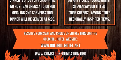 Comstock Foundation Fundraiser Dinner