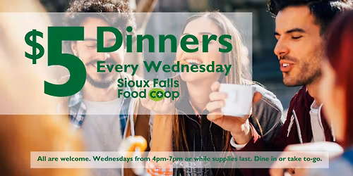 $5.00 Community Dinners || EVERY WEDNESDAY