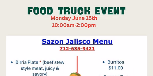 Holy Spirit Food Truck Event with Sazon Jalisco 