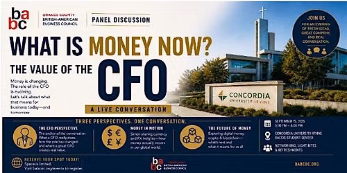 What is Money Now? Money, the value of the CFO - a live conversation.