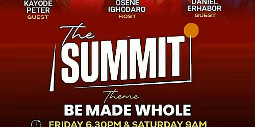 Prayer Summit, Fall Edition