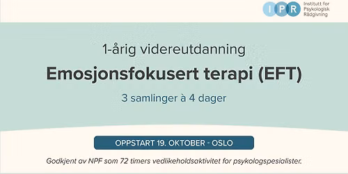  EFT videreutdanning for terapeuter 1.\u00e5r.
