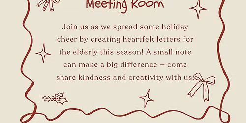 Holiday Cards for the Nursing Homes