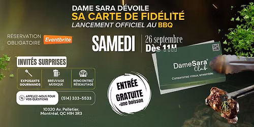 DameSara d\u00e9voile sa carte de fid\u00e9lit\u00e9 autour d'un BBQ