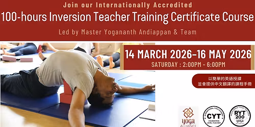 100-hours Inversion Teacher Training Certificate Course (Saturday Afternoon)