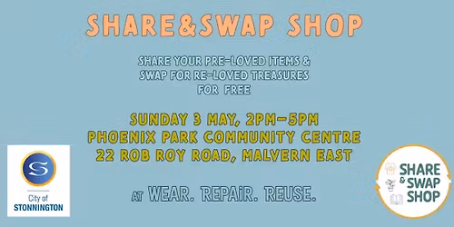 Share&Swap Shop at Wear. Repair. Reuse 