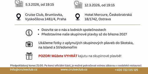 \ud83c\udf0d Cestovatelsk\u00e9 setk\u00e1n\u00ed - Ostrava 12.3.2026