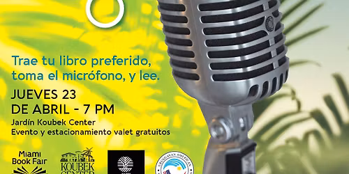 \u00a1Celebremos el D\u00eda Internacional del Libro con un Open Mic al aire libre! 