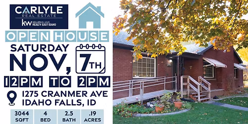 OPEN HOUSE 1275 Cranmer Ave Idaho Falls