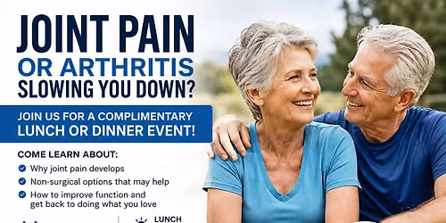 You\u2019re Invited! Joint Pain Event