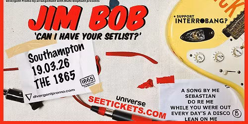 Jim Bob at The 1865, Southampton