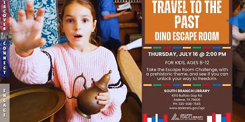 Travel to the Past: A Dinosaur Escape Room (South Branch)