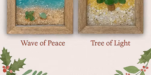 \ud83c\udf0a\u2728 Coastal Christmas: Shoreline Blessings - Resin & Sea Glass