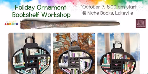 October 7: Holiday Ornament Bookshelf Workshop
