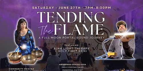 \u2728 Full Moon Portal Sound Journey w\/ Ajna Light Therapy + Holy Fire\u00ae Reiki\u2728