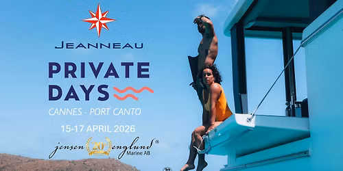 Provk\u00f6rning av Jeanneau b\u00e5tar i Cannes, Frankrike