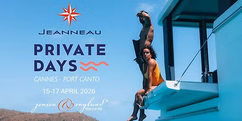 Provk\u00f6rning av Jeanneau b\u00e5tar i Cannes, Frankrike