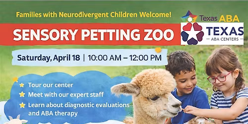 Sensory Petting Zoo \u2013 Sensory-Friendly Community Event | Texas ABA Centers
