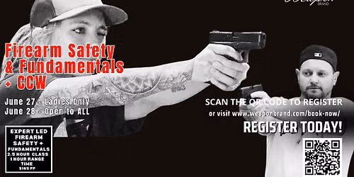 Ladies ONLY Firearm Safety and Fundamentals + CCW  
