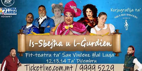 Il-pantomima  'Is-Sbej\u0127a u l-\u0120urdien'. B'risq Puttinu Cares .