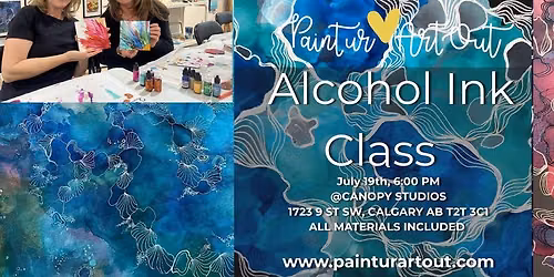 Alcohol Ink at Canopy Art and Wellness Sunday, July 19, 2026