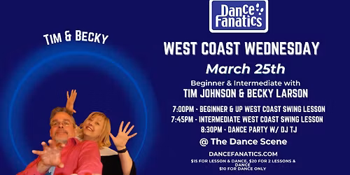 West Coast Wednesday - Beginner & Intermediate West Coast Swing Lessons & Dance in Metro Detroit!